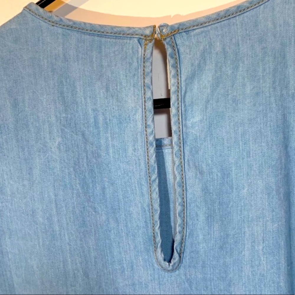 Divided H&M Blue Denim Short Sleeve dress XL NWT - Picture 6 of 6